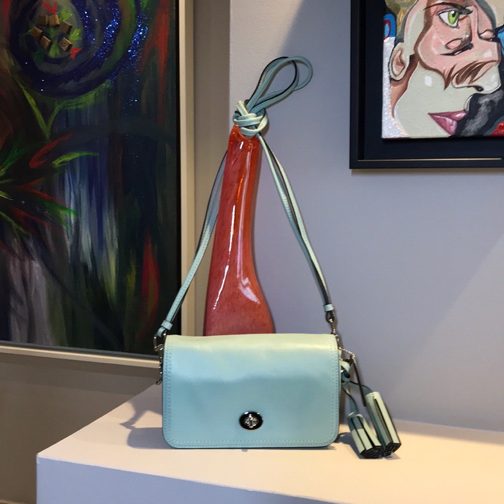 COACH - blue crossbody bag